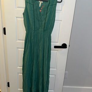 Matilda Jane Teal Maxi Dress with Button Detail